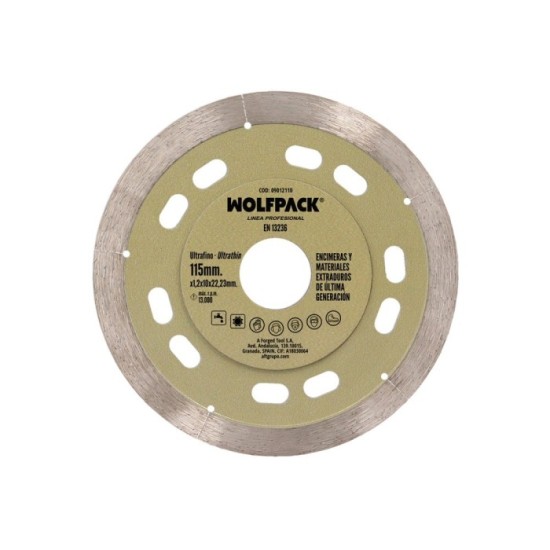Disco Diamante Ø 115 mm, Materiales de Ultima Generación, Segmento de 10 mm, al por Mayor | Almacén de Ferretería