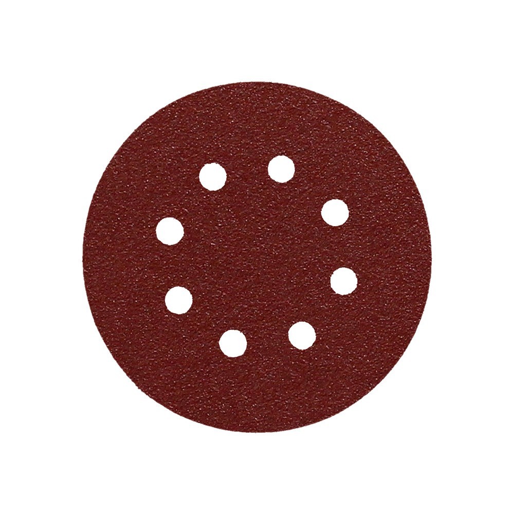Lija Recambio Velcro Disco Ø 125 mm, con Agujeros Grano  80 (10 Piezas) al por Mayor | Almacén de Ferretería