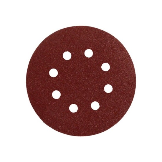 Lija recambio velcro disco Ø 125 mm, con agujeros grano 240 (10 Piezas) al por Mayor | Almacén de Ferretería