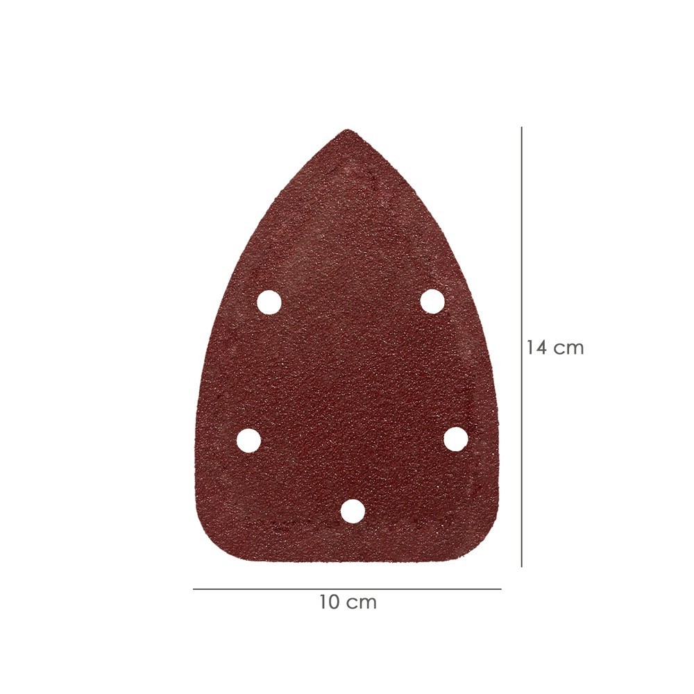 Lija Recambio Velcro Delta  140x100 mm, Con Agujeros Grano  80 (10 Piezas) al por Mayor | Almacén de Ferretería