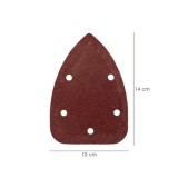 Lija Recambio Velcro Delta  140x100 mm, Con Agujeros Grano  80 (10 Piezas) al por Mayor | Almacén de Ferretería