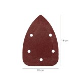 Lija Recambio Velcro Delta 140x100 mm, Con Agujero Grano 120 (10 Piezas) al por Mayor | Almacén de Ferretería