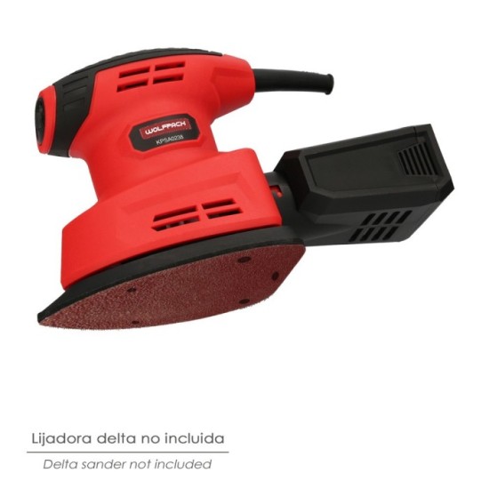 Lija Recambio Velcro Delta 140x100 mm, Con Agujero Grano 180 (10 Piezas) al por Mayor | Almacén de Ferretería