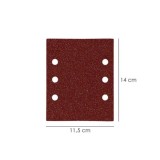 Lija Recambio Con Velcro 114x140 mm, Con Agujeros Grano 40 (10 Piezas) al por Mayor | Almacén de Ferretería