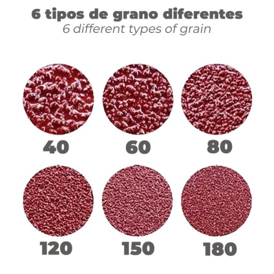 Lija Recambio Banda 100 x 690 mm, Grano 180 (6 Piezas) al por Mayor | Almacén de Ferretería