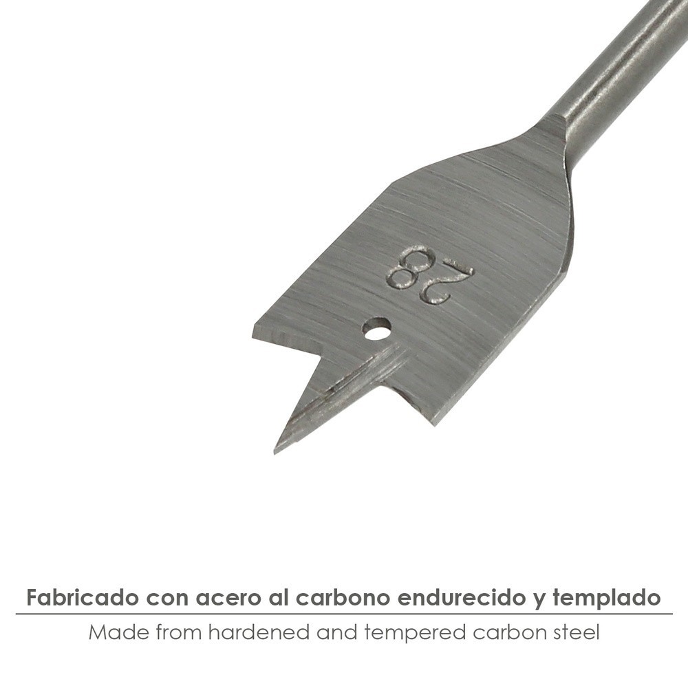 Broca Plana Madera 3 Puntas Wolfpack   28,00 mm, al por Mayor | Almacén de Ferretería