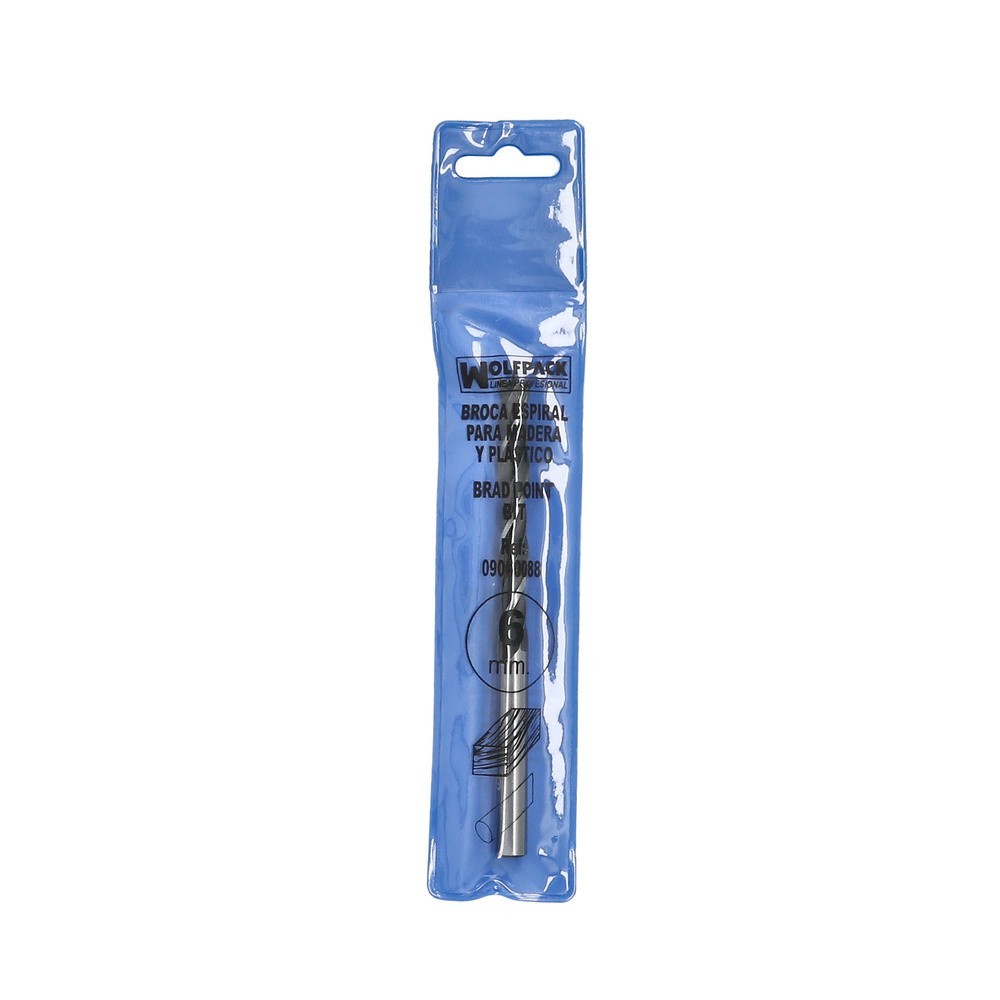 Broca Espiral Madera y Plástico Wolfpack   6,00 mm, al por Mayor | Almacén de Ferretería