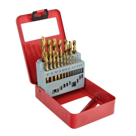 Estuche Brocas Hss Titanio 1-10 mm, 19 Piezas al por Mayor | Almacén de Ferretería