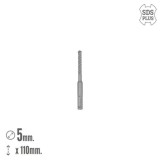 Broca Sds Plus 8 Filos Cortantes Especial Para Hormigon Armado Ø 5 x 110 mm, Broca Paredes, Broca Cimientos, Broca Muros al por 