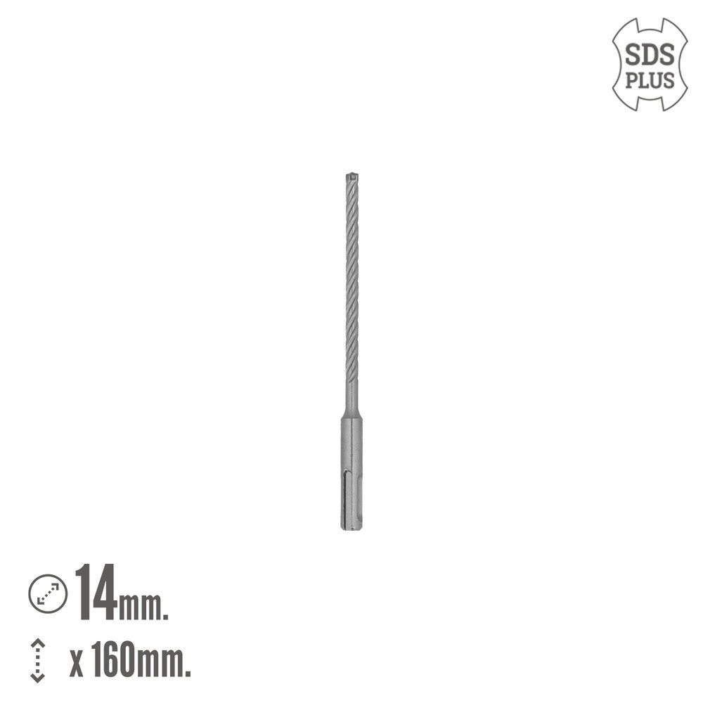 Broca Sds Plus 8 Filos Cortantes Especial Para Hormigon Armado Ø 6 x 160 mm, Broca Paredes, Broca Cimientos, Broca Muros al por 