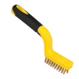 Cepillo Manual Acero Latonado Bujias | Cepillo De Puas | Cepillo Para Metales | Cepillo Abrasivo al por Mayor | Almacén de Ferre