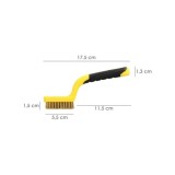 Cepillo Manual Acero Latonado Bujias | Cepillo De Puas | Cepillo Para Metales | Cepillo Abrasivo al por Mayor | Almacén de Ferre