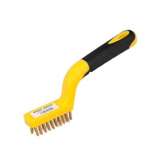 Cepillo Manual Acero Latonado Bujias | Cepillo De Puas | Cepillo Para Metales | Cepillo Abrasivo al por Mayor | Almacén de Ferre