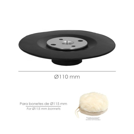 Plato Amoladora Nylon Ø 115 mm, Con Rosca M14, Disco Plástico Para Bonete al por Mayor | Almacén de Ferretería