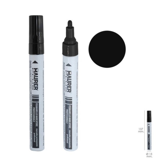 Rotulador Marcador Obra Profesional Pintura Permanente Negro al por Mayor | Almacén de Ferretería