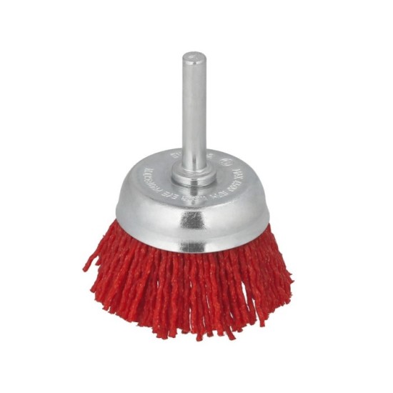 Cepillo Nylon Taza Ø 50 mm, 1/4", Cepillo De Lijado Nailon, Cepillo Para Taladro De Nailon, Cepillo De Alambre Abrasivo De Nylon