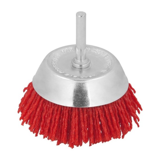 Cepillo Nylon Taza Ø 75 m, 1/4", Cepillo De Lijado Nailon, Cepillo Para Taladro De Nailon, Cepillo De Alambre Abrasivo De Nailon