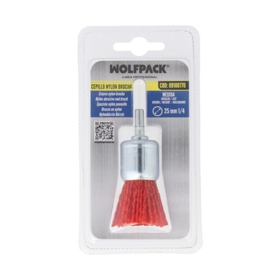 Cepillo Nylon Brocha Ø 25 mm, Cepillo De Lijado Nailon, Cepillo Para Taladro De Nailon, Cepillo De Alambre Abrasivo De Nailon al