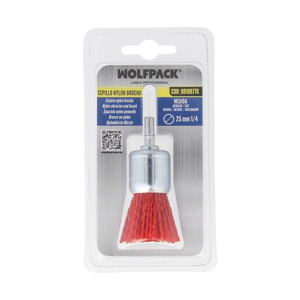 Cepillo Nylon Brocha Ø 25 mm, Cepillo De Lijado Nailon, Cepillo Para Taladro De Nailon, Cepillo De Alambre Abrasivo De Nailon al