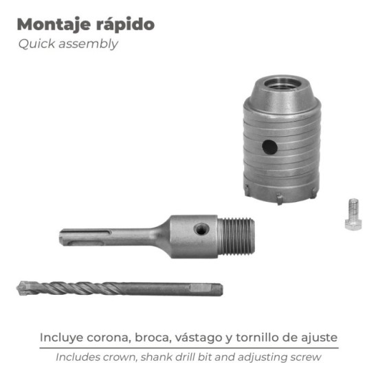 Corona SDS Muros 50 mm, al por Mayor | Almacén de Ferretería