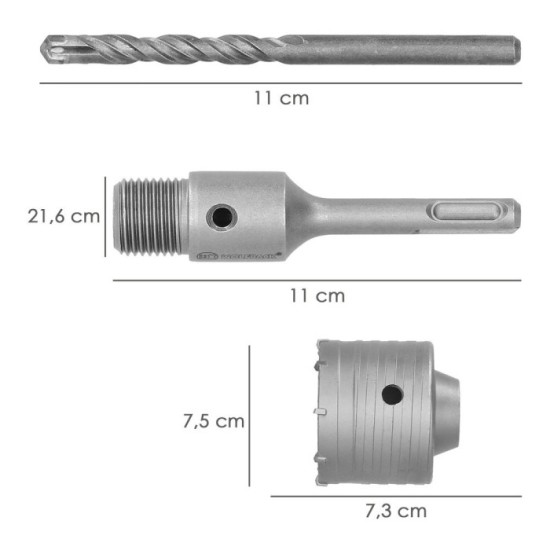Corona SDS Muros 75 mm, al por Mayor | Almacén de Ferretería