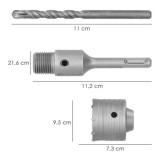 Corona SDS Muros 95 mm, al por Mayor | Almacén de Ferretería