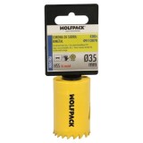 Corona Sierra Bimetal Ø 35 mm, Templado Termico, Base Reforzada, Corona Madera, Broca Agujeros Madera, Acero, Hierro, Plasticos 