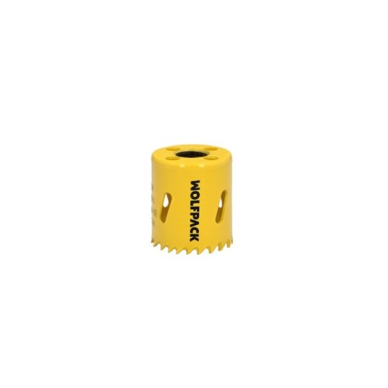 Corona Sierra Bimetal Ø 38 mm, Templado Termico, Base Reforzada, Corona Madera, Broca Agujeros Madera, Acero, Hierro, Plasticos 