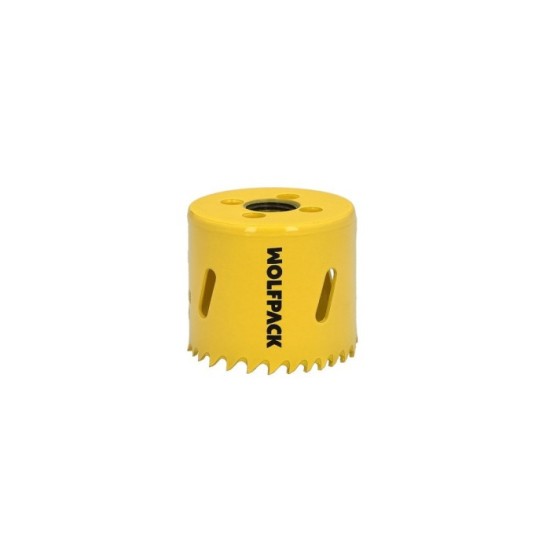 Corona Sierra Bimetal Ø 52 mm, Templado Termico, Base Reforzada, Corona Madera, Broca Agujeros Madera, Acero, Hierro, Plasticos 