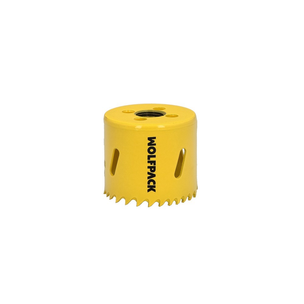 Corona Sierra Bimetal Ø 52 mm, Templado Termico, Base Reforzada, Corona Madera, Broca Agujeros Madera, Acero, Hierro, Plasticos 