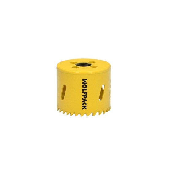 Corona Sierra Bimetal Ø 54 mm, Templado Termico, Base Reforzada, Corona Madera, Broca Agujeros Madera, Acero, Hierro, Plasticos 