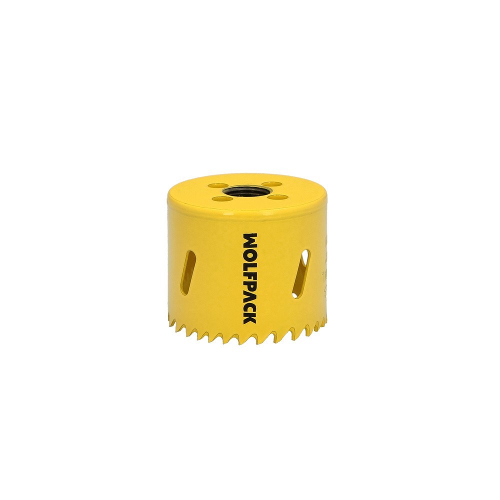 Corona Sierra Bimetal Ø 54 mm, Templado Termico, Base Reforzada, Corona Madera, Broca Agujeros Madera, Acero, Hierro, Plasticos 