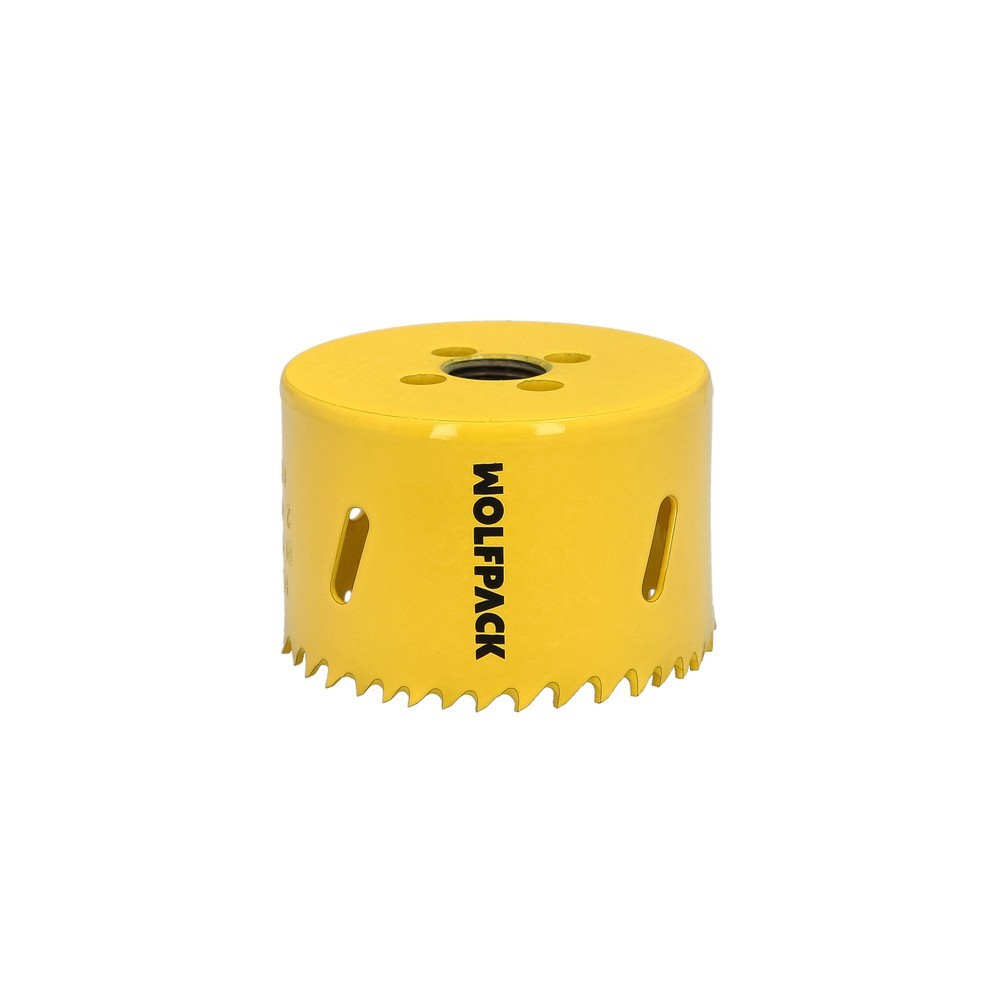 Corona Sierra Bimetal Ø 68 mm, Templado Termico, Base Reforzada, Corona Madera, Broca Agujeros Madera, Acero, Hierro, Plasticos 