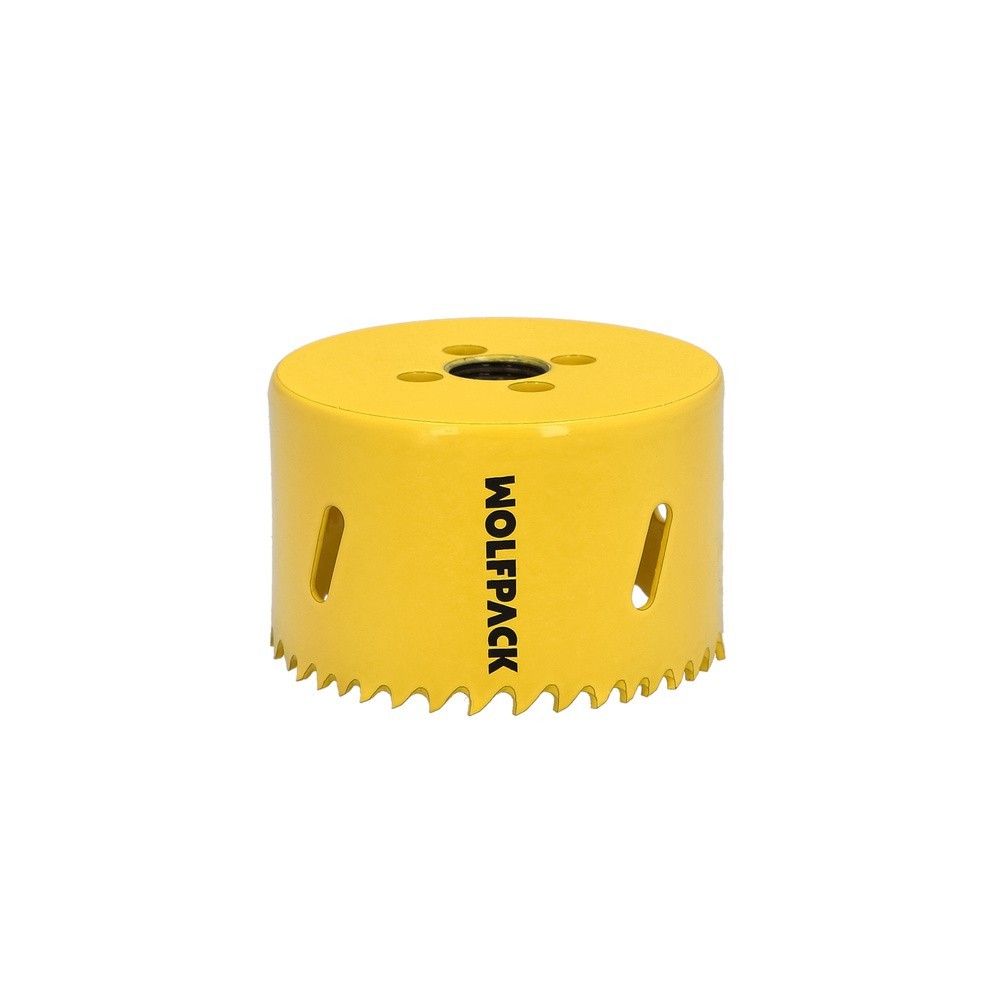 Corona Sierra Bimetal Ø 70 mm, Templado Termico, Base Reforzada, Corona Madera, Broca Agujeros Madera, Acero, Hierro, Plasticos 