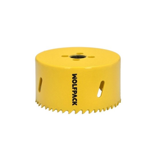 Corona Sierra Bimetal Ø 83 mm, Templado Termico, Base Reforzada, Corona Madera, Broca Agujeros Madera, Acero, Hierro, Plasticos 