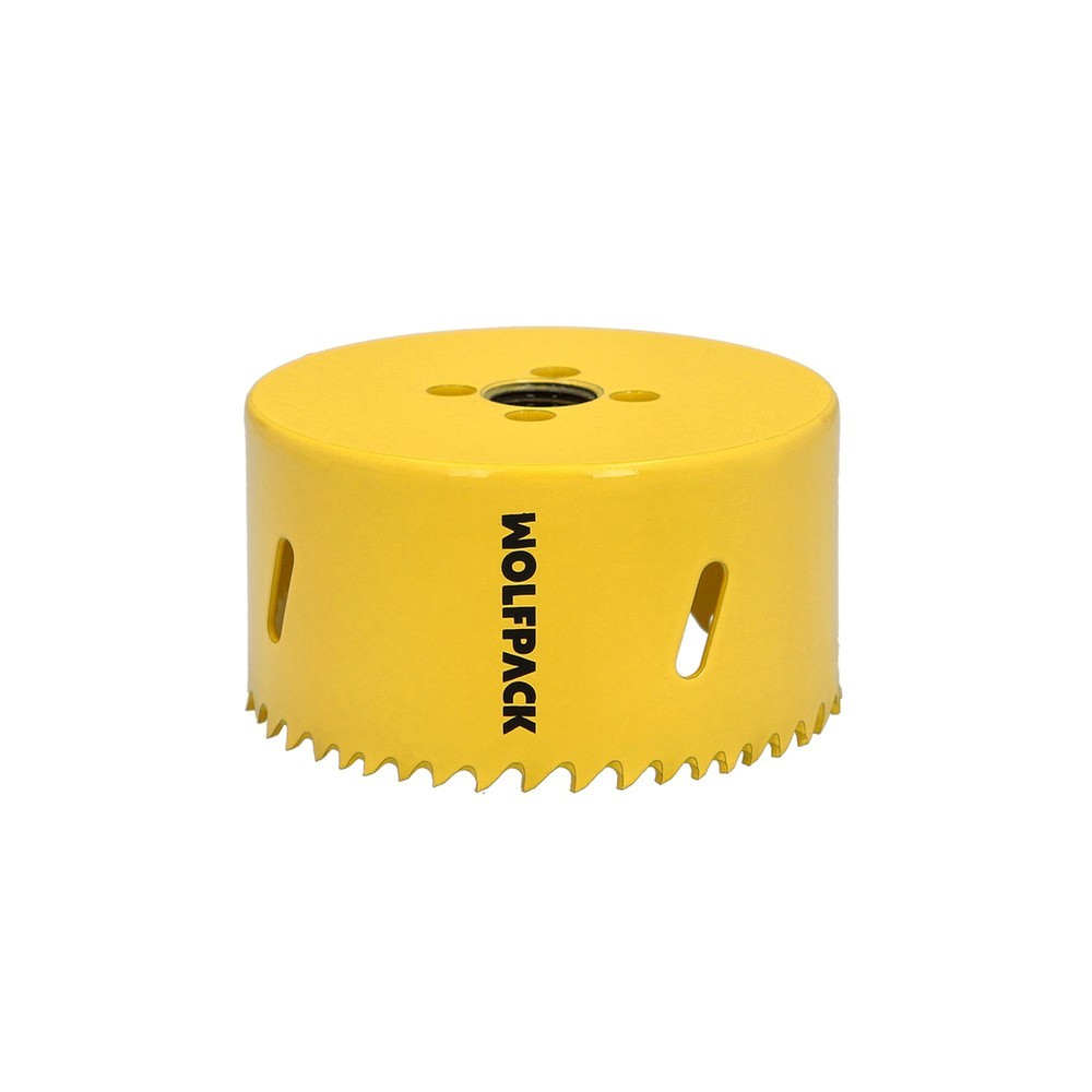 Corona Sierra Bimetal Ø 83 mm, Templado Termico, Base Reforzada, Corona Madera, Broca Agujeros Madera, Acero, Hierro, Plasticos 