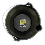 Cubo Obra Industrial Goma 10 Litros Con Pico Vertedor, Base y Laterales Reforzado, Espesor 1 cm, Espuerta Obra, Cubo Goma Obra a