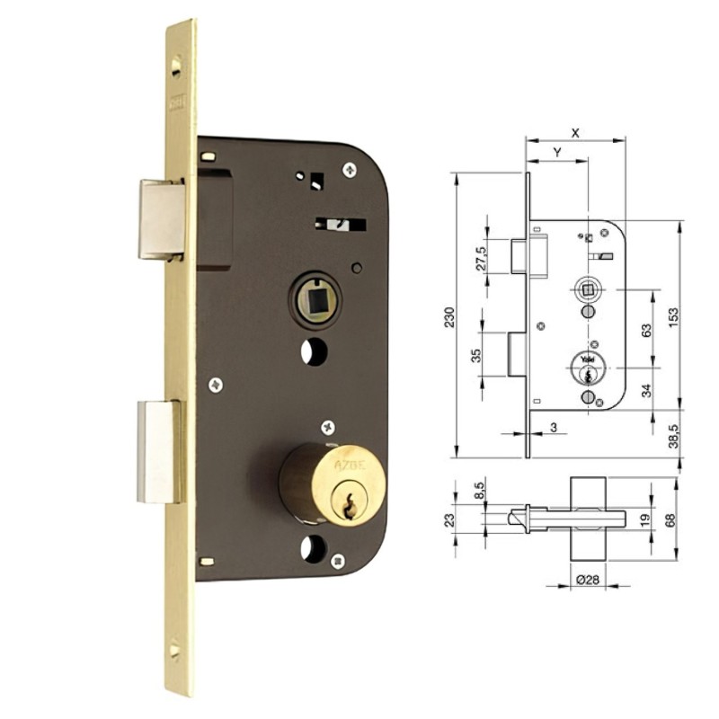 Cerradura Yale   45-hl/ 70