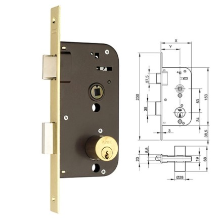 Cerradura Yale   45-hl/ 70