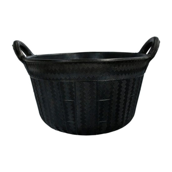 Espuerta Goma Carbonera 30 Litros Con Asas Base y Laterales Reforzado, Espesor 1 cm, Espuerta Obra, Cubo Goma Obra al por Mayor 