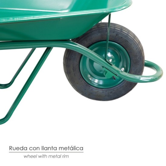 Carretilla Obra Verde Metálica Desmontada al por Mayor | Almacén de Ferretería