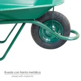 Carretilla Obra Verde Metálica Desmontada al por Mayor | Almacén de Ferretería