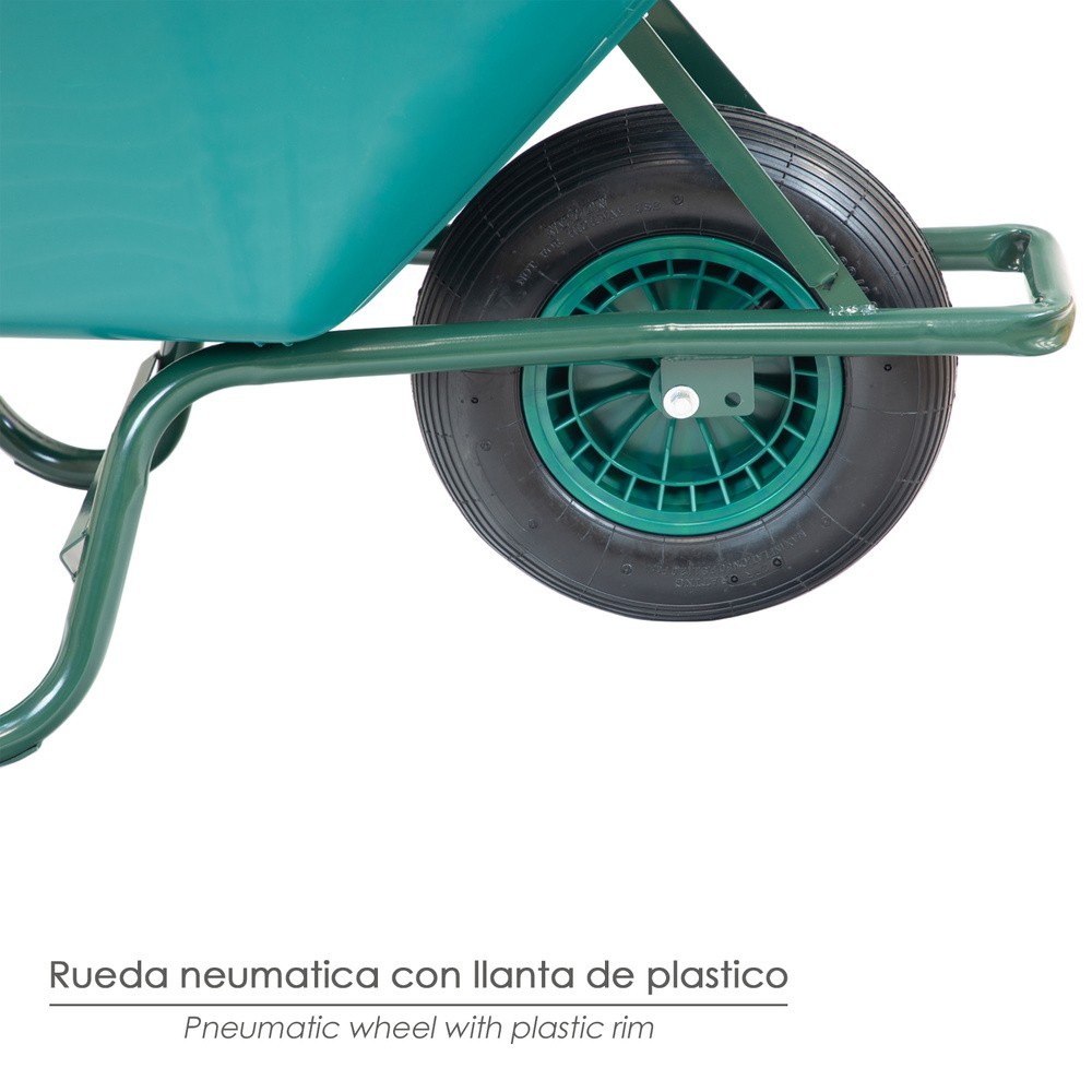 Carretilla Obra Plastico Desmontada 100 litros al por Mayor | Almacén de Ferretería