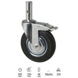 Rueda Industrial Andamio (Macho) 200 mm, al por Mayor | Almacén de Ferretería