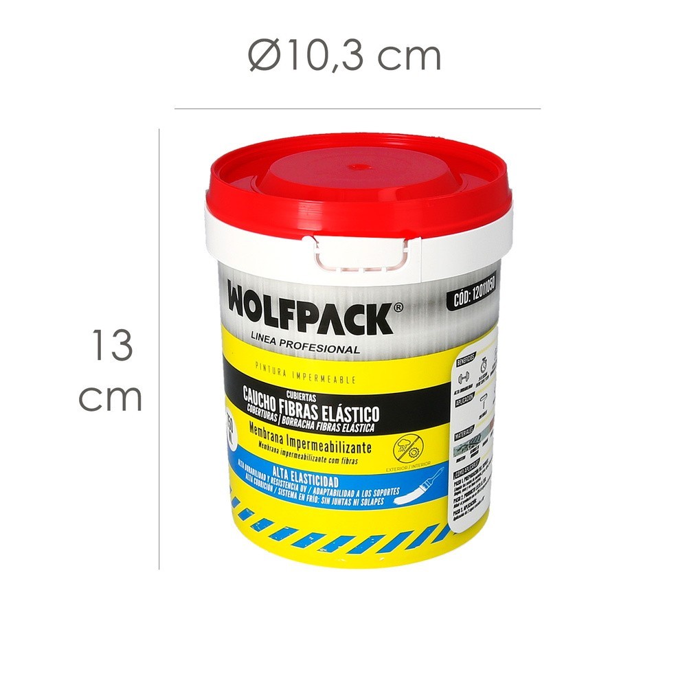 Pintura Impermeabilizante Con Fibras Para Exteriores / Interiores 750 ml, Color Rojo al por Mayor | Almacén de Ferretería