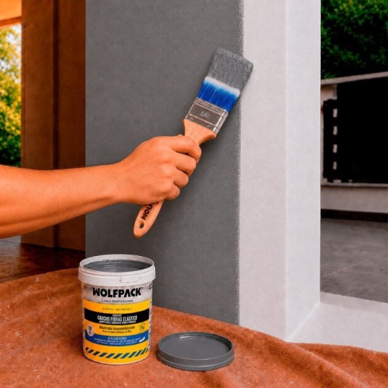 Pintura Impermeabilizante Con Fibras Para Exteriores / Interiores 750 ml, Color Gris al por Mayor | Almacén de Ferretería