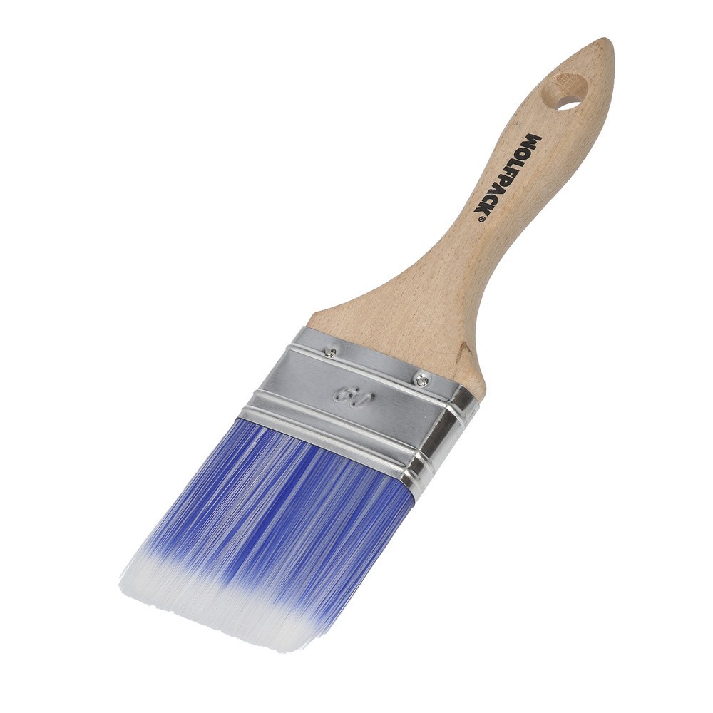 Paletina Profesional Plus Ancho 60 mm, Cerdas Sintenticas PBT, Mango Madera Haya Ergonomico, Brocha Pintor, Pincel Pintura al po