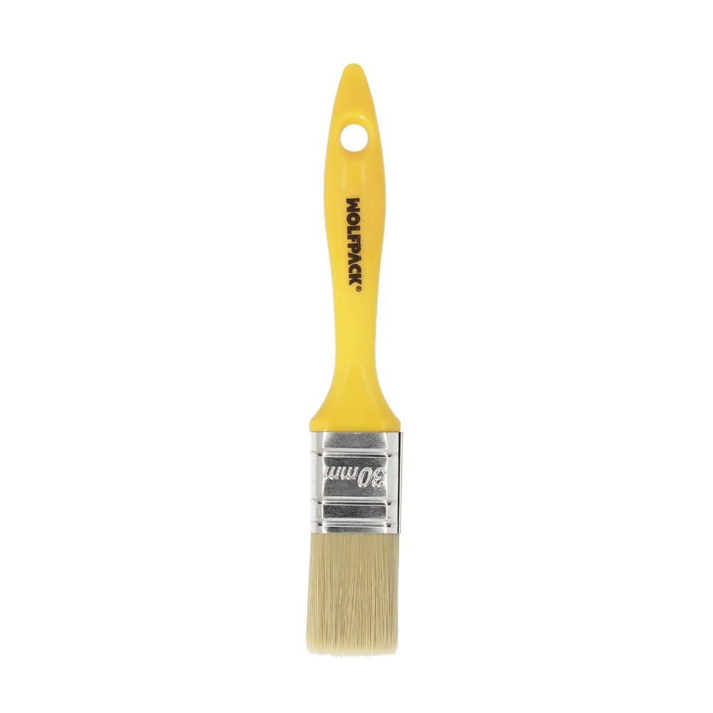 Paletina Profesional Cerda Blanca Ancho 30 mm, Cerdas Naturales Mango Plastico Ergonomico, Brocha Pintor, Pincel Pintura al por 