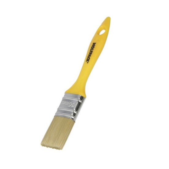 Paletina Profesional Cerda Blanca Ancho 30 mm, Cerdas Naturales Mango Plastico Ergonomico, Brocha Pintor, Pincel Pintura al por 