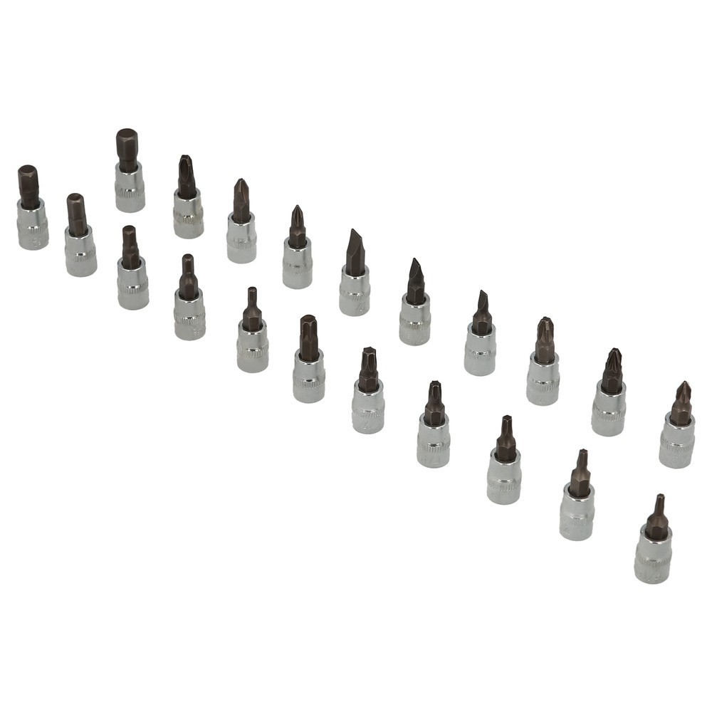 Juego Llaves De Vaso y Puntas 1/4" 46 Piezas, Con Apadtador, Cromo Vanadio, Kit Llave Combinada, Kit Carraca, Juego Llaves Vaso 